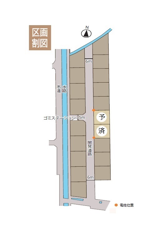 グリーンステージ福泊Ⅴ期 区画図