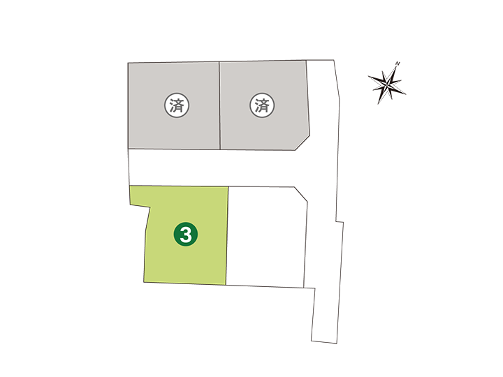 笹沖3号地:区画図