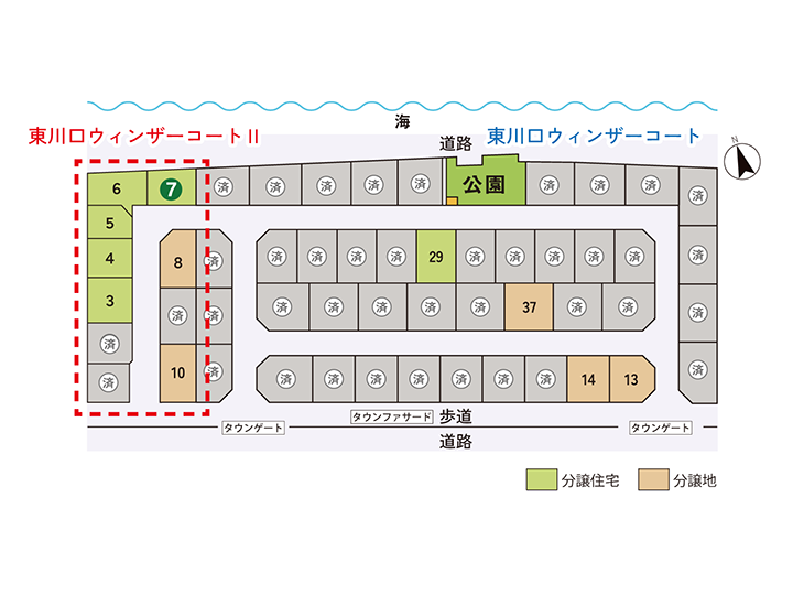 東川口ウィンザーコートⅡ 7号地:区画図