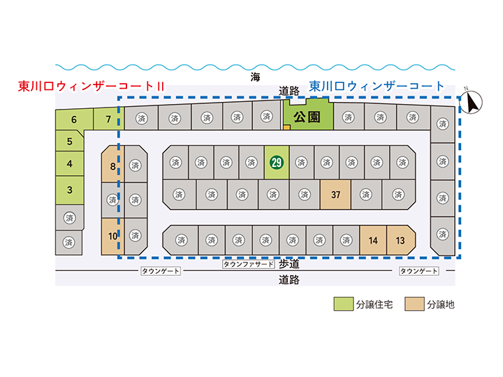 東川口ウィンザーコート 29号地:区画図