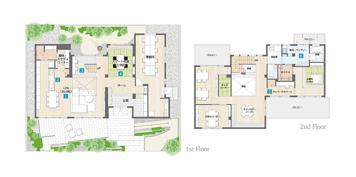 住宅宣言ふくやま展示場:間取り