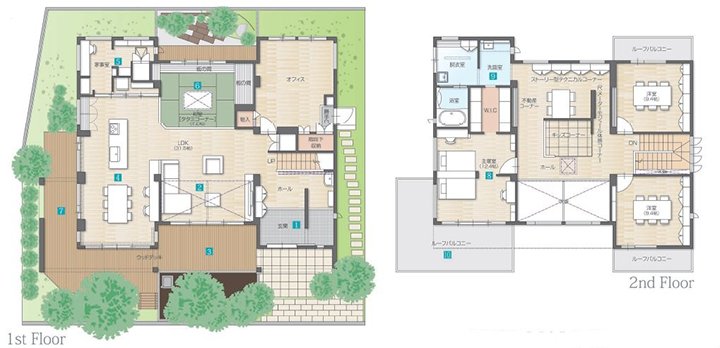 ハウジングモール倉敷展示場:間取り
