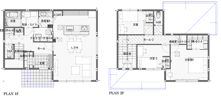 PrimeLifeTerrace岡山 1号地モデルハウス:間取り