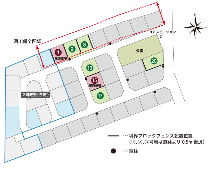 PrimeLifeTerrace岡山 15号地:区画図