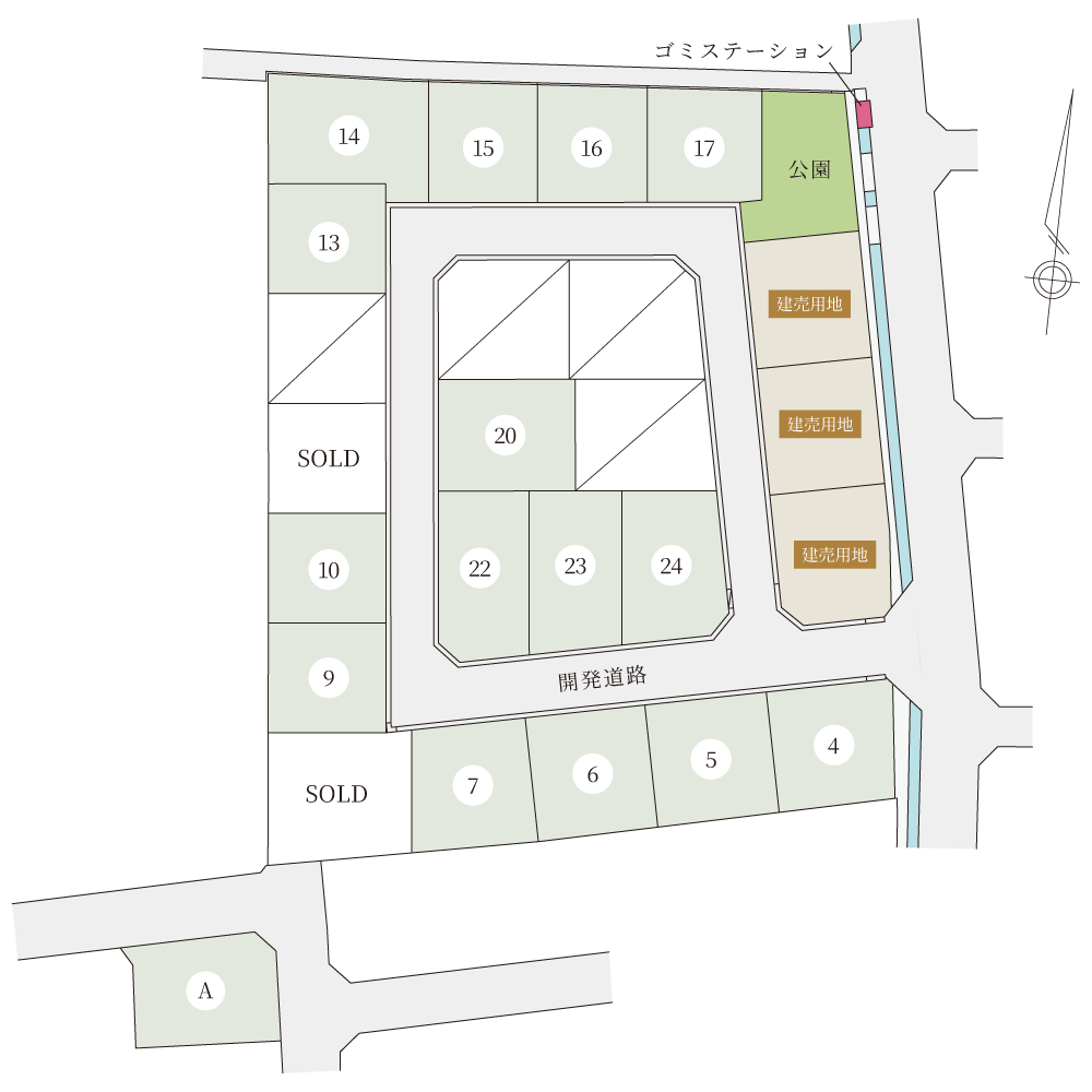 笹沖ウィンザーコート:区画図