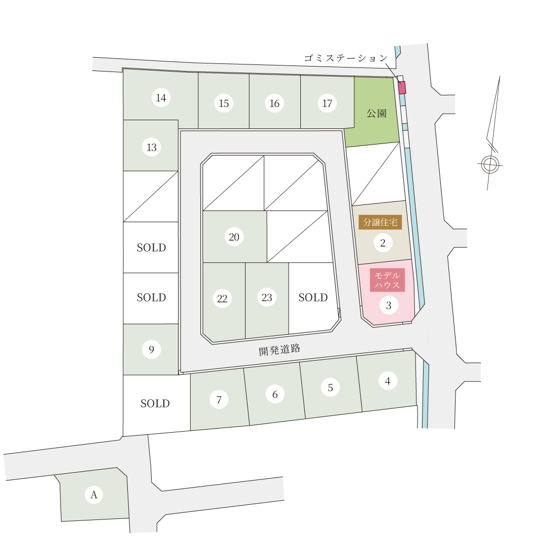笹沖ウィンザーコート:区画図